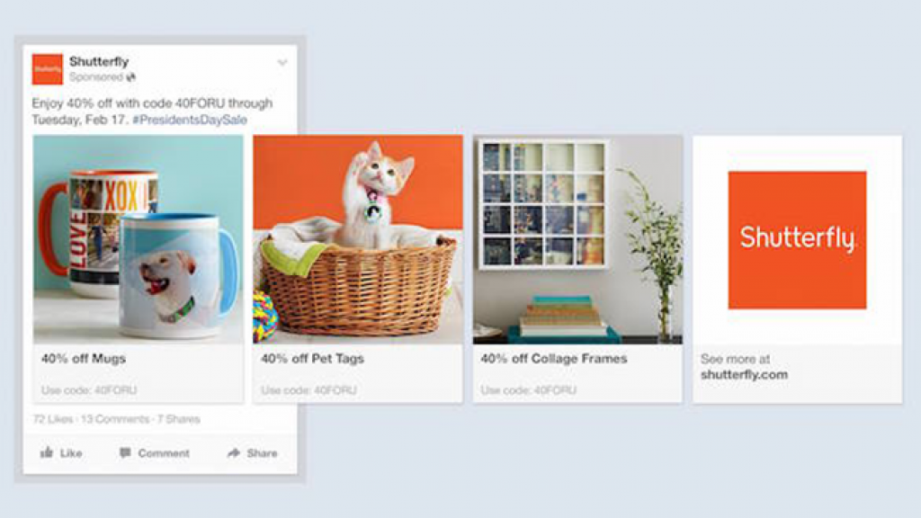 Facebook amplia serviÃ§o Product Ads