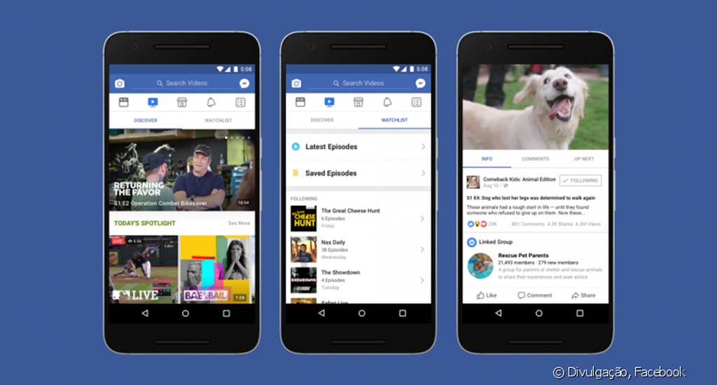 Facebook Watch: plataforma exclusiva para programas em vÃ­deo.